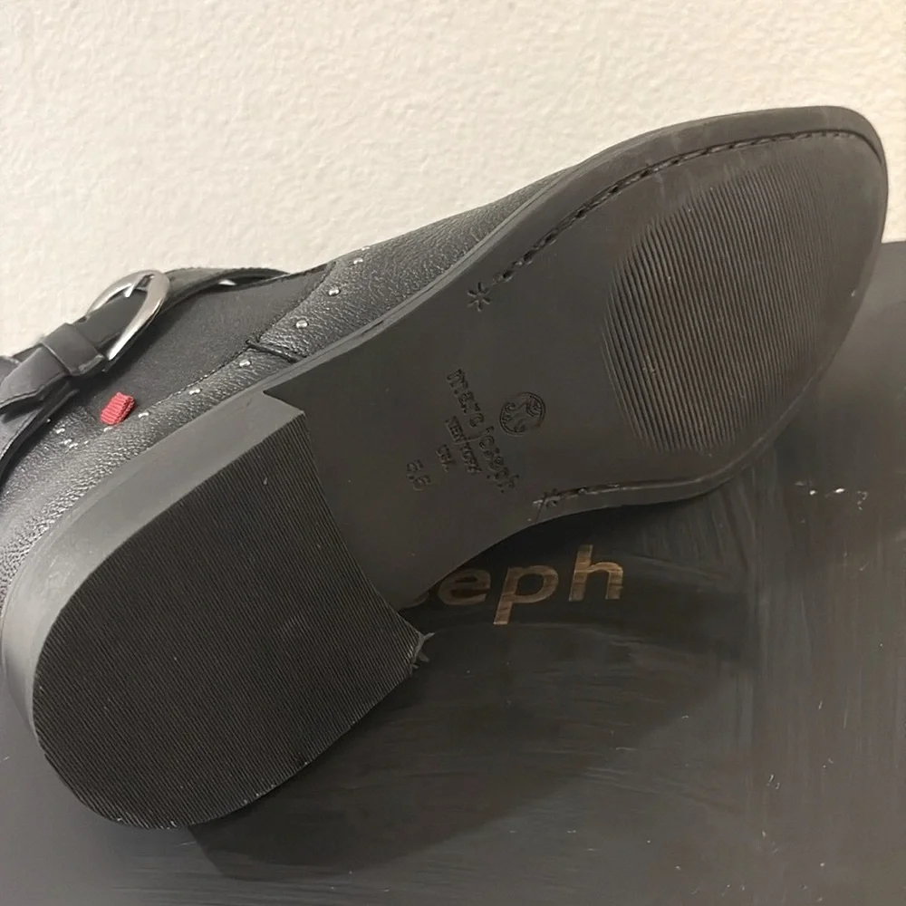 NIB [Marc Joseph] New York Leather Chelsea Studded Buckle Bootie Women’s Sz 5.5 - Picture 12 of 16